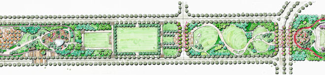 azha resort - Linear Park - Master Plan