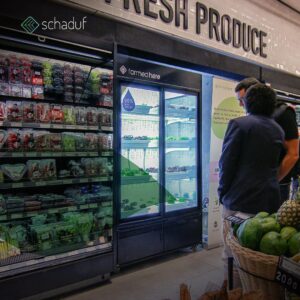 Read more about the article EGYPT’S “FARMED HERE” FRIDGE BRINGS VEGGIES FRESH FROM HYDROPONIC SHELVES